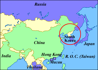 Korea's Location in Asia